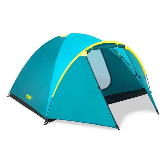 Cort camping DacEnergy, realizat din poliester, folie de protectie la sol din polietilena, 4 persoane, husa transport, 210x240x130 cm - - Roveli