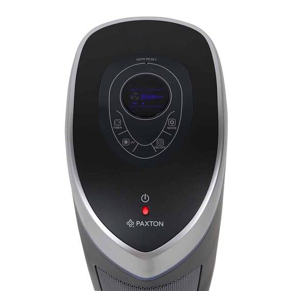 Purificator aer, realizat din plastic, 52 W, 3 viteze, 230V, 204 mc/h, 69 x 27 x 17,6 cm, suprafata de acoperire 25mp, negru - 3- Roveli