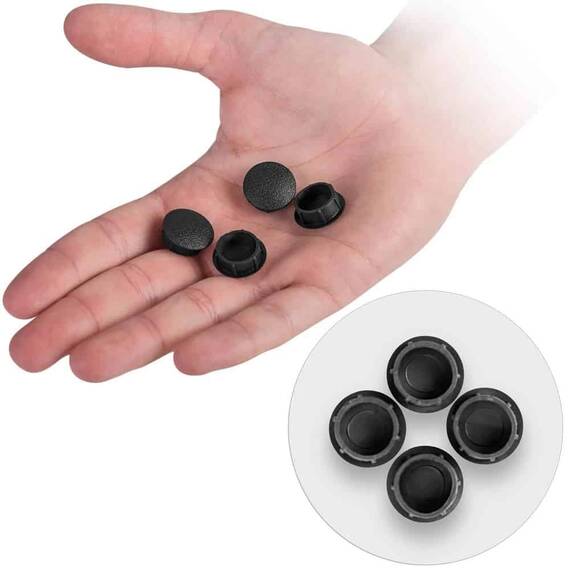 Set 2 cotiere pentru scaun de birou DacEnergy©, material rezistent, 8 dopuri de mascare, gri - 4- Roveli