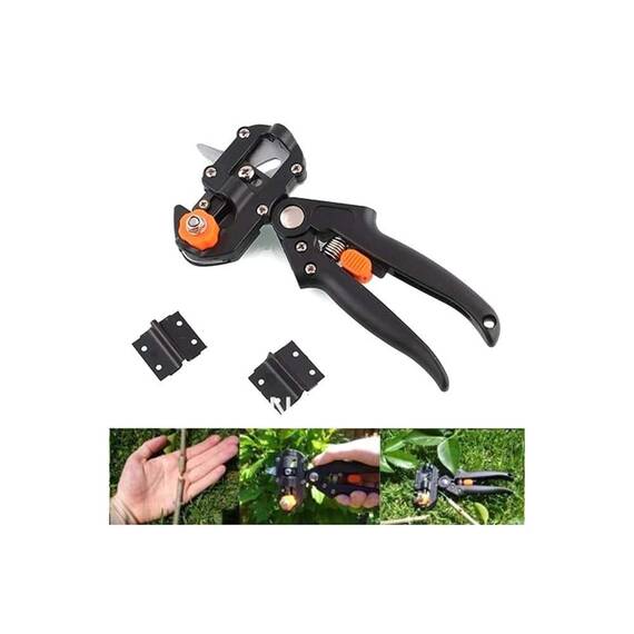 Cleste cu foarfeca pentru altoit, include trei lame U, V si Omega - 4- Roveli