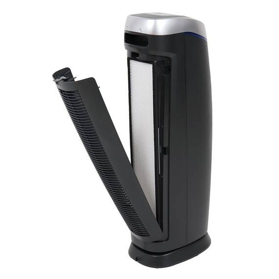 Purificator aer, realizat din plastic, 52 W, 3 viteze, 230V, 204 mc/h, 69 x 27 x 17,6 cm, suprafata de acoperire 25mp, negru - 4- Roveli