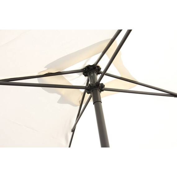 Umbrela soare DacEnergy©, suport fabricat din aluminiu, spitele din otel, forma patrata, dimensiuni 200 x 200 cm, culoare crem - 2- Roveli