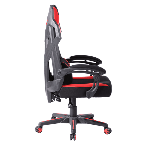 Scaun gaming DacEnergy, rotativ, regabil pe inaltime, tapitat din PVC, culoare negru/rosu - 2- Roveli
