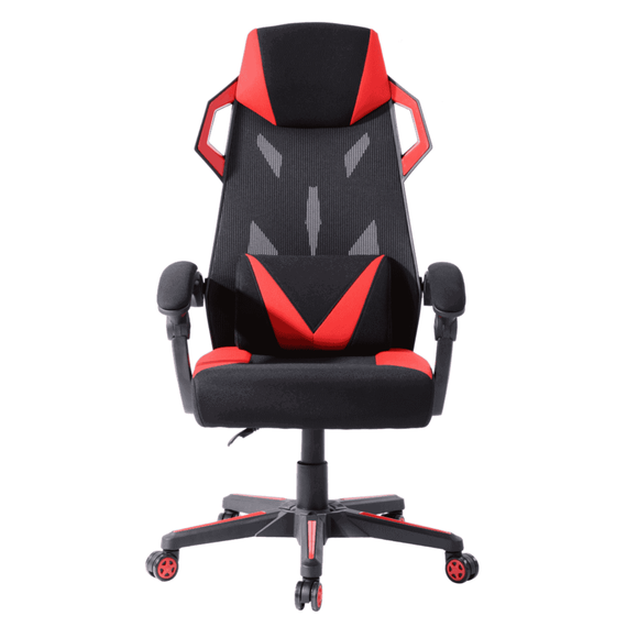 Scaun gaming DacEnergy, rotativ, regabil pe inaltime, tapitat din PVC, culoare negru/rosu - 5- Roveli