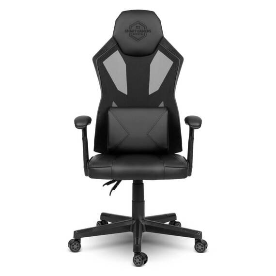 Scaun gaming DacEnergy©, husa din piele ecologica, baza cu cinci picioare, roti cauciucate, mecanism multi-bloc, reglarea inaltimii, negru - - Roveli