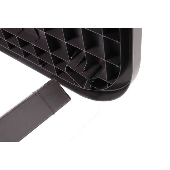 Masa ovala de gradina DacEnergy©, material plastic, dimensiuni 140 x 70 x 70 cm, culoare maro - 4- Roveli