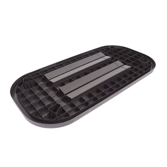Masa ovala de gradina DacEnergy©, material plastic, dimensiuni 140 x 70 x 70 cm, culoare maro - 5- Roveli
