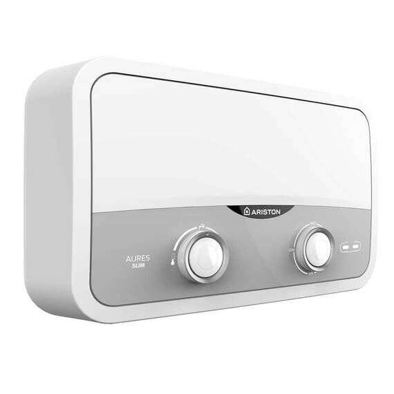 Instant apa calda Ariston, instalare single - point, electric, reglaj manual, presiunea maxima 8 bar, 5.5 kW, grad de protectie IP25, 183x290x114 mm - 2- Roveli