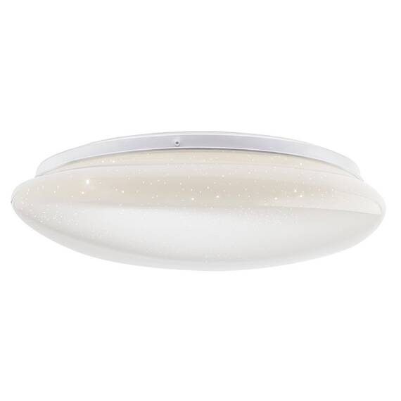 Plafoniera LED Smarter, realizat din metal, dispersor din acril alb, efect de sclipire, 36W, 2500lm, lumina neutra, alba - - Roveli