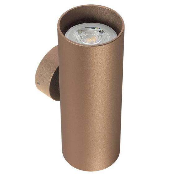 Aplica Smarter, realizat din aluminiu,  2 surse cu soclu GU10, putere de 35W, design modern, cupru mat - - Roveli