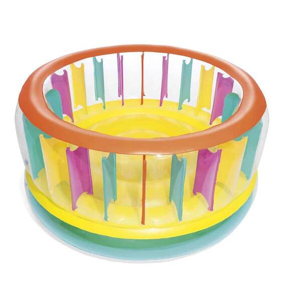 ​Centru de joaca pentru copii Bestway, confectionat din PVC, gonflabil, forma rotunda, bine echilibrat, 180 x 86 cm - - Roveli