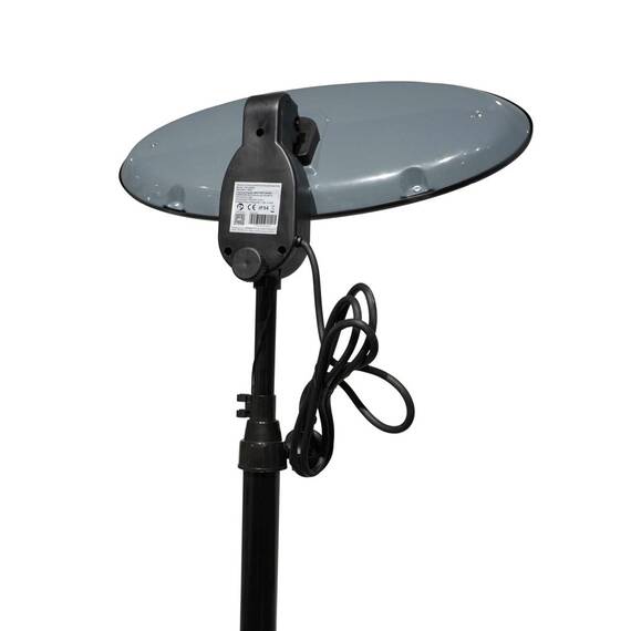 Incalzitor terasa electric, realizat din otel si plastic, IP34, 3 trepte, 2000 W, baza rotunda, comutator On / Off, negru - 2- Roveli
