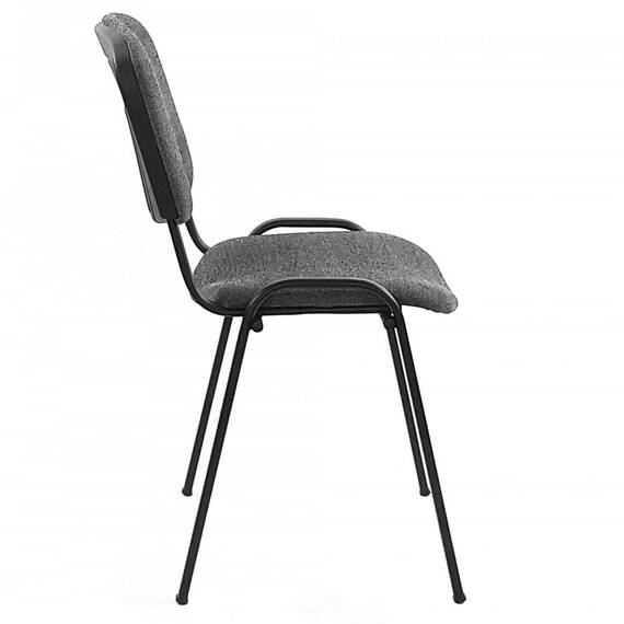 Scaun DacEnergy©, fix, dimensiune 84x53x53 cm, structura din otel, tapiterie din stofa, culoare gri deschis - 2- Roveli