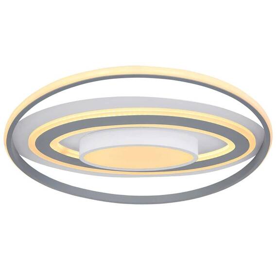 Plafoniera LED Globo, structura din aluminiu si plastic, 60W, 2650lm, lumina calda/rece, functie memorie, lumina de veghe, telecomanda, alba - 2- Roveli