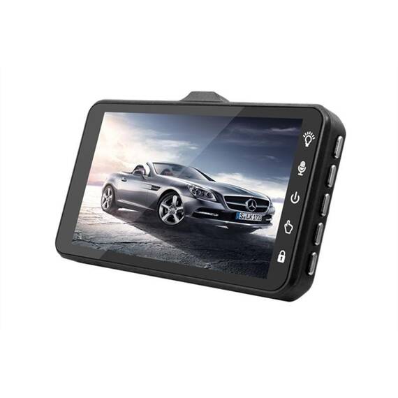Camera auto DVR DacEnergy©, dual lens, video 1080 P full HD, night vision, G Senzor, detectie miscare, monitor parcare, unghi de filmare 170 °, ecran 4 inch - 5- Roveli