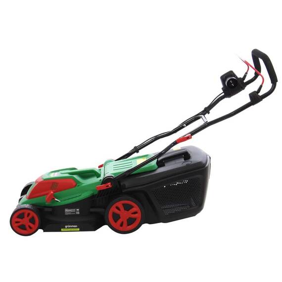 Masina de tuns iarba, electrica, motor puternic de 1600 W, maner central, 6 inaltimi de taiere cuprinse intre 2.5 si 7.5 cm, roti de deplasare, functia de maruntire iarba, 45 l - 2- Roveli