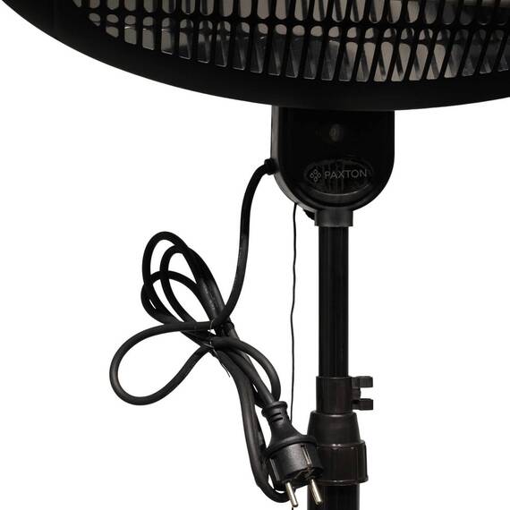 Incalzitor terasa electric, realizat din otel si plastic, IP34, 3 trepte, 2000 W, baza rotunda, comutator On / Off, negru - 3- Roveli