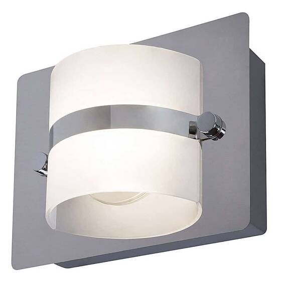 Aplica LED pentru baie Rabalux, structura cromata si un dispersor din plastic, 5W, IP44, 160 x 115 x 75 mm, alba - 3- Roveli