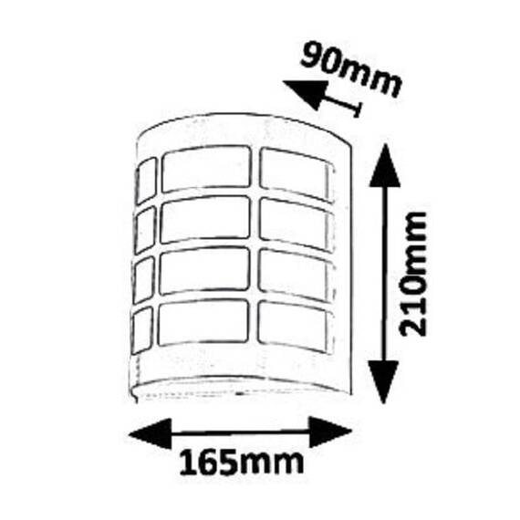 Aplica pentru exterior Rabalux, structura metalica, dispersor din plastic, dulie E27, 11W, IP44, satin crom si alb - 3- Roveli