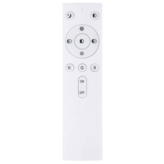 Plafoniera LED Globo, structura din metal si plastic, 24W, 1500lm, lumina calda/rece, functie memorie, lumina de veghe, telecomanda, negru si opal - 3- Roveli