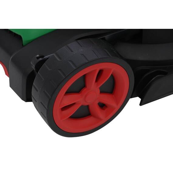 Masina de tuns iarba, electrica, motor puternic de 1600 W, maner central, 6 inaltimi de taiere cuprinse intre 2.5 si 7.5 cm, roti de deplasare, functia de maruntire iarba, 45 l - 3- Roveli