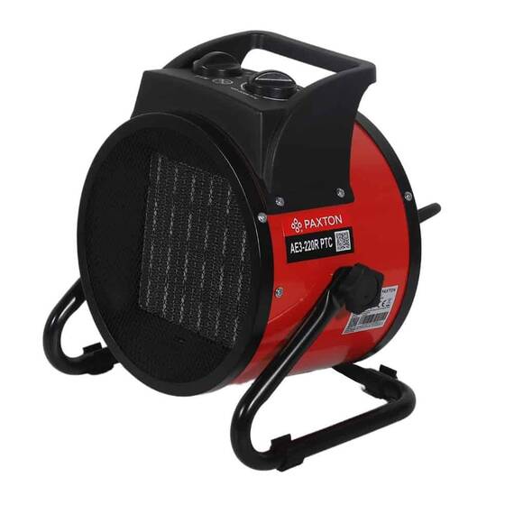 Aeroterma electrica, tehnologia PTC, termostat incorporat, 3 kW, 220 -240 V, 209 x 265 x 293 mm, rosu si negru - 4- Roveli