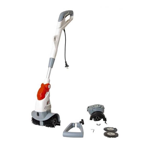 ​Perie electrica pentru podea / pavaj / rosturi, maner telescopic, viteza reglabila, cap reglabil, 550 W - 4- Roveli