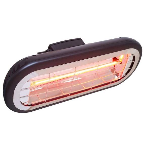 Incalzitor terasa electric, realizat din aluminiu si inox, cu halogen, tehnologie infrarosu, 2000 W,  IP65, 460 x 190 x 75 mm - 4- Roveli