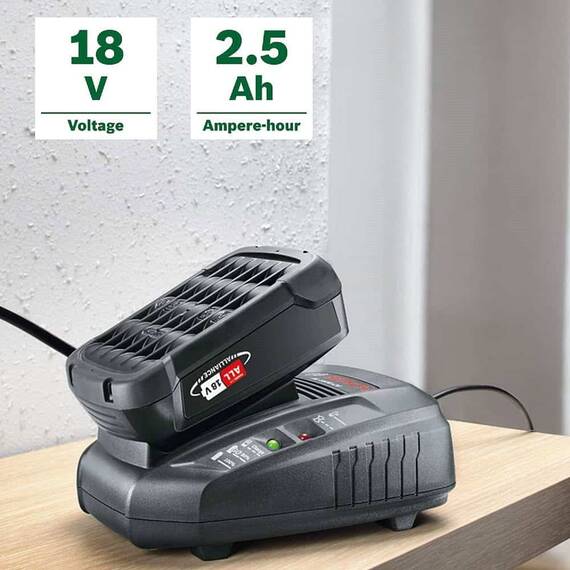 Kit acumulator si incarcator Bosch, 18V, 2.5 Ah, tensiune alimentare 230 V - 5- Roveli