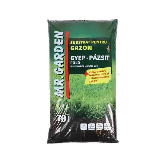 Substrat gazon Mr. Garden, valoare pH 5.5 - 6.5, 70 l - - Roveli