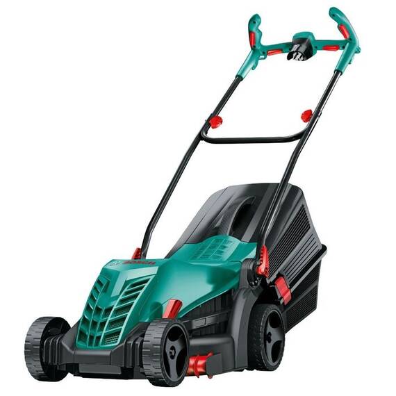 Masina de tuns iarba, electrica, cutit tip secera, 1300 W, sac de colectare de 40l, reglarea simpla a inaltimii, maner ergonomic Ergoflex - - Roveli