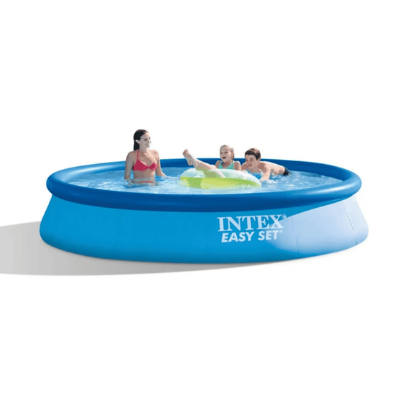 Piscina gonflabila cu pompa de filtrare, material PVC, dimensiuni 396 x 84 cm, capacitate umplere piscina 7290 l, forma rotunda, culoare albastru - - Roveli