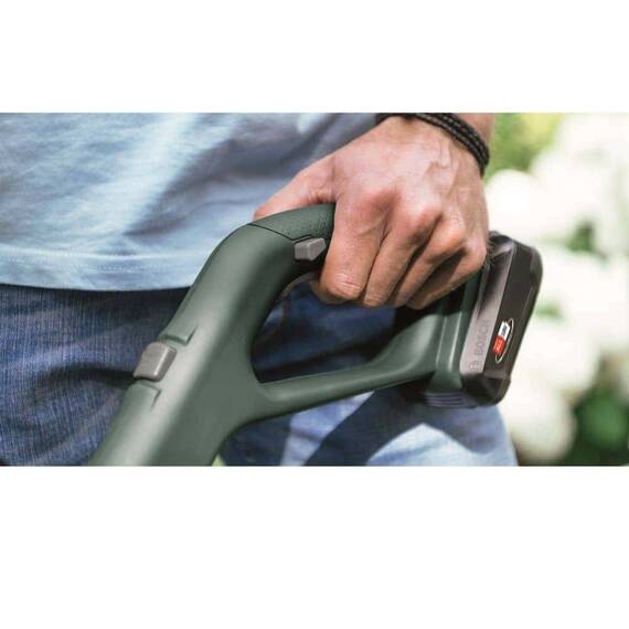Trimmer pentru gazon, diametru de taiere 23 cm, incarcator si acumulator Li-ion 18 V, 2 Ah - 6- Roveli
