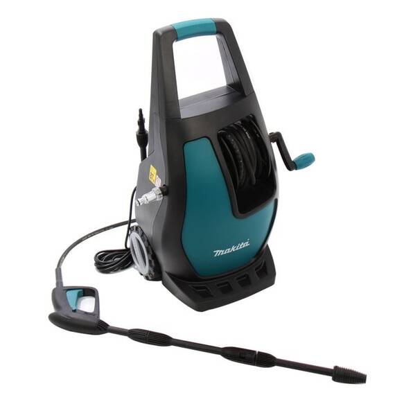 Aparat de spalat cu presiune Makita, motor universal, furtun cu insertie metalica, 1700 W, presiune maxima 110 bari - - Roveli
