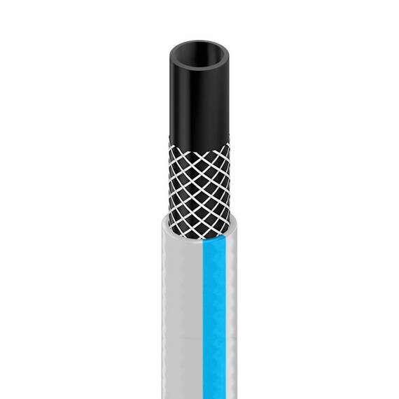 Set carucior si furtun gradina Cell Fast, furtun cu trei straturi, 20m, 12.5 mm, durabil si flexibi, un set de conexiune, un set cu duza reglabila - 2- Roveli