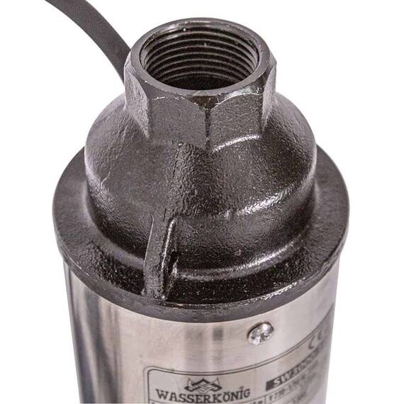 Pompa submersibila ape curate Wasserkonig, motor asincron cu 2 poli, carcasa motorului si axul pompei sunt realizate din inox, corpul de refulare din fonta, 50 l/min, 1400 W, inaltime maxima de refulare 110 m - 2- Roveli