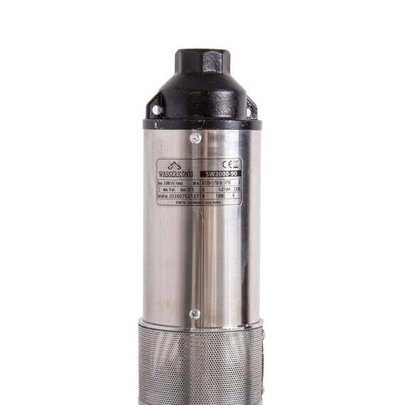 Pompa submersibila ape curate Wasserkonig, motor asincron cu 2 poli, carcasa motorului si axul pompei sunt realizate din inox, corpul de refulare din fonta, 50 l/min, 1000 W, inaltime maxima de refulare 90 m - 2- Roveli