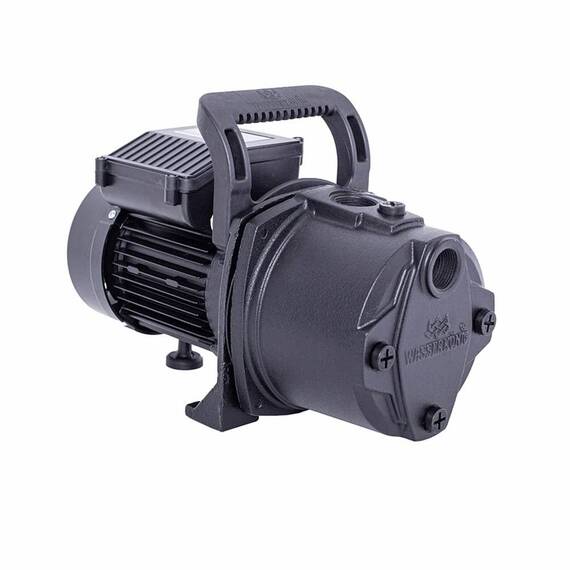 ​Pompa apa Wasserkonig, corpul pompei din fonta turnata, motor electric asincron cu 2 poli, 1000 W, 6 bar, debit maxim refulat 3420 l/h, inaltime maxima de refulare 48 m, 230 V - 2- Roveli