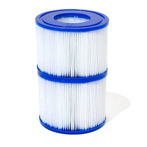 ​Set 2 bucati cartusi filtru Bestway, pentru pompa filtrare apa piscina, din hartie, tip VI, 10 x 8 cm - - Roveli
