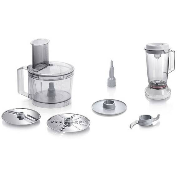 Robot de bucatarie Bosch,  800 W, 2 viteze, vas mixare 2.3 l, blender 1 l, blender cu cutit MultiLevel 6, multiple functii, 220 – 240 V, alb - 3- Roveli