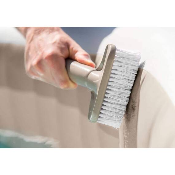 ​Kit pentru intretinere piscina Spa Intex, realizat din PVC, minciog, perie, burete - 3- Roveli