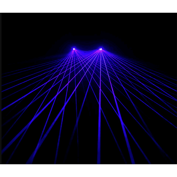 Ochelari reincarcati cu laser LED DacEnergy©, pentru petrecere, dans, festival, club, unisex, culoare albastru - 2- Roveli