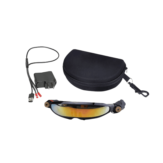 Ochelari reincarcati cu laser LED DacEnergy©, pentru petrecere, dans, festival, club, unisex, culoare albastru - 4- Roveli
