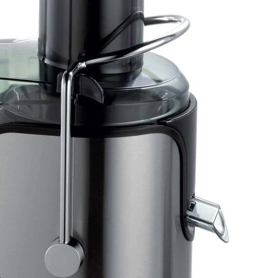 Storcator de fructe si legume Albatros, 1000 W, 2 trepte de viteza, recipient pulpa 1.6 l, recipient suc 0.75 l, sistem de siguranta, negru - - Roveli