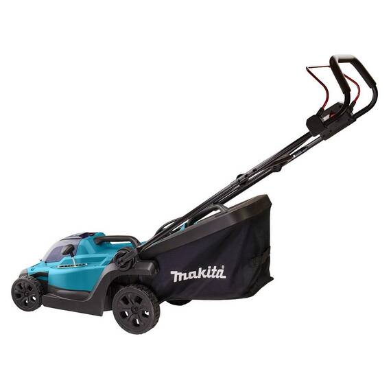 Masina de tuns gazon Makita, latime de taiere 33 cm, cu acumulator LXT, 18V, 4A si incarcator standard, sac de colectare 30 l - 2- Roveli