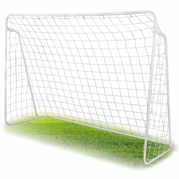 Poarta de fotbal DacEnergy©, cadru din otel, plasa din material PE, cuie de montare, constructie robusta, 300 x 200 x 120 cm - 3- Roveli