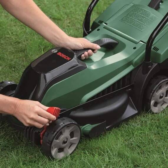 Masina de tuns gazon Bosch, 3 inaltimi de taiere, intre 30 si 60 mm, latimea de taiere 32 cm, fara acumulator - 4- Roveli