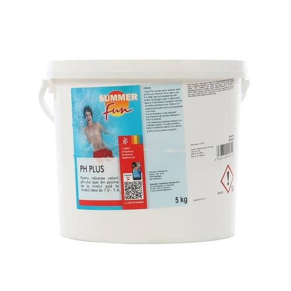 ​PH plus granulat Summer Fun, forma de pulbere, 5 kg, pentru tratarea apei in piscine - - Roveli