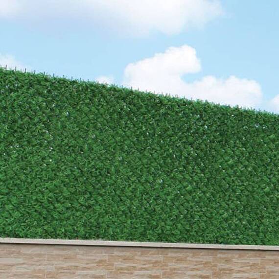 Plasa paravan imitatie gard viu DacEnergy©, rezistent la ploaie, soare, 2x10 m, verde - 2- Roveli