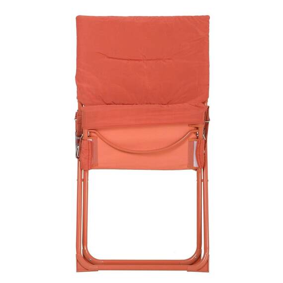 ​Scaun camping DacEnergy©, structura metalica, tapiteria din poliester, pliant, 85.5 x 63 x 95 cm, portocaliu - 2- Roveli